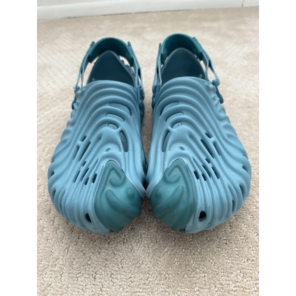 CROCS POLLEX CLOGS X Salehe Bembury Men Blue Strap Back Slip On Sandals-Size 14